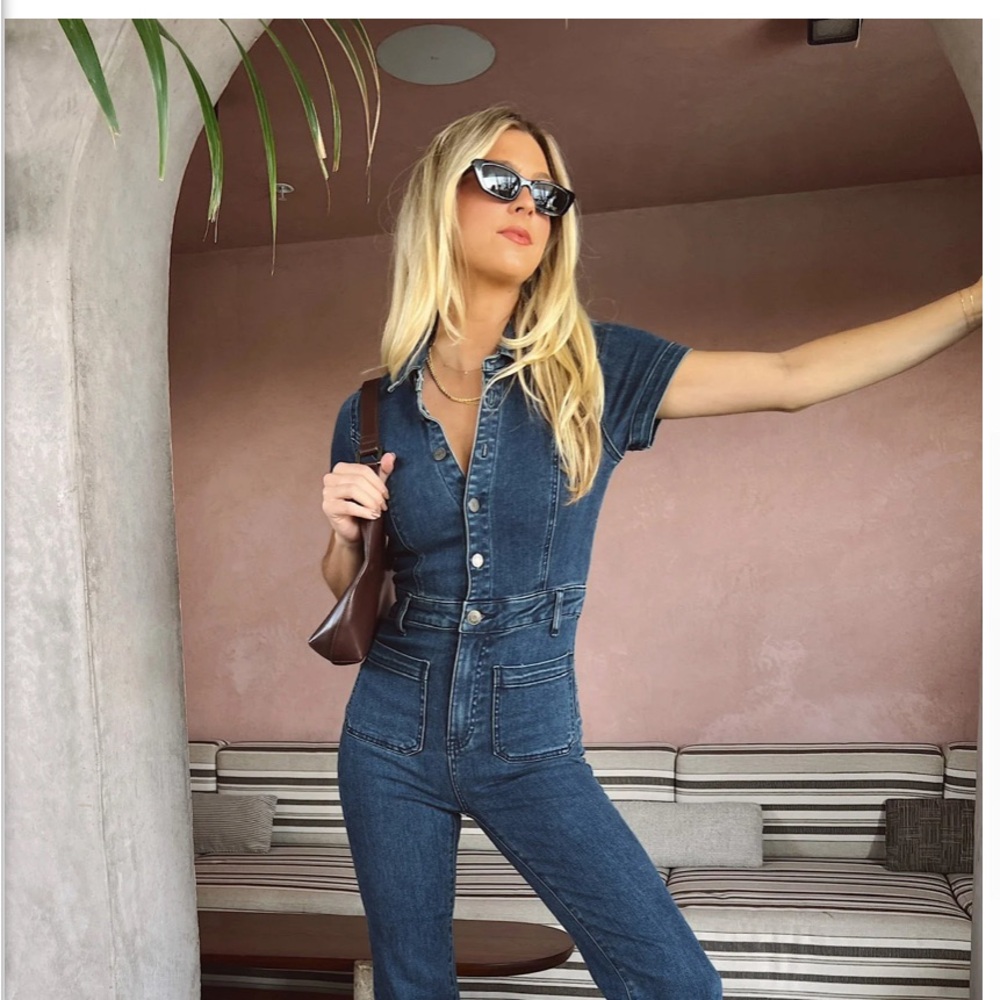 Women's Blue Denim Jumpsuit